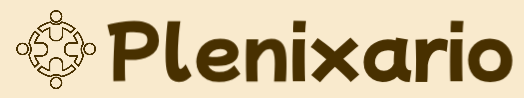 Logo of Plenixario with a stylized design element on a white background